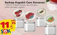 SARKAP KAPAKLI CAM KAVANOZ 300 ML